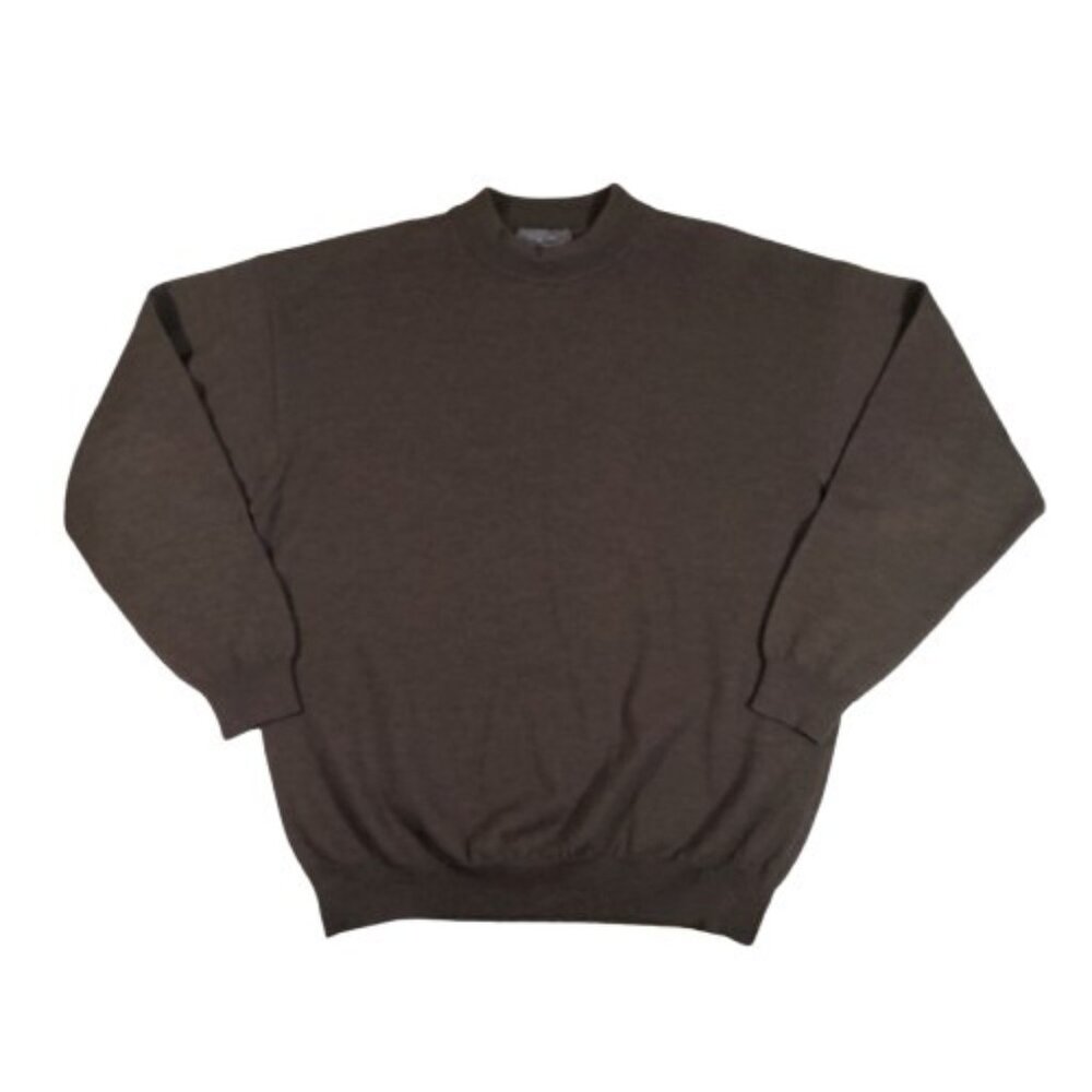 Giglio Rosso Merino Wool Sweater XL Made in Italy Gorpcore Granola Chocolate